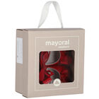 Baby Girls Red Bow Pre Walker Shoes Set, 2, hi-res